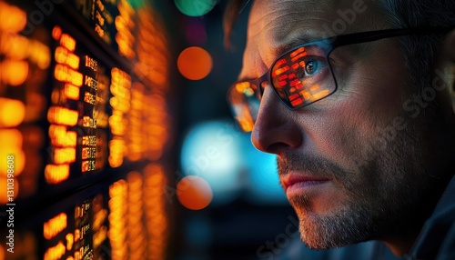 Wallpaper Mural A trader placing stoplimit orders to protect profits during a highly volatile trading day, Market Orders, Protective and strategic Torontodigital.ca