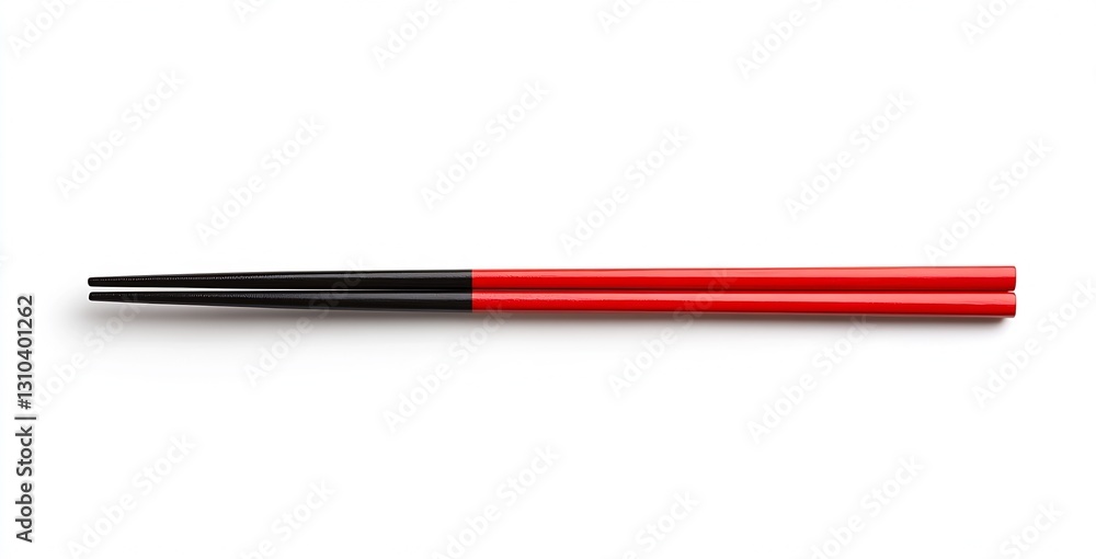 Stylish Red and Black Chopsticks Ready for Your Favorite Asian Dishes and Dining Experience : Generative AI Stylish Red and Black Chopsticks Ready for Your Favorite Asian Dishes and Dining Experience : Generative AI