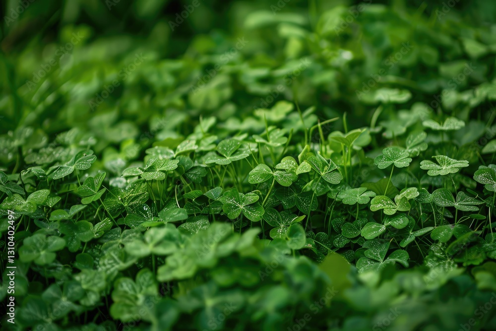 A Stunning Close-Up of Heart-Shaped Clover Leaves in a Lush Green Field, with a Vibrant Background Highlighting the Shamrocks of Ireland. A Stunning Close-Up of Heart-Shaped Clover Leaves in a Lush Green Field, with a Vibrant Background Highlighting the Shamrocks of Ireland.