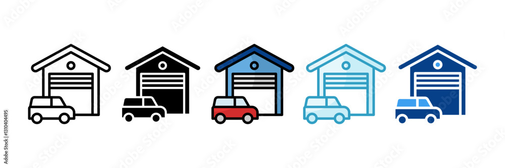 Brick Icon Set Multiple Style Collection Brick Icon Set Multiple Style Collection