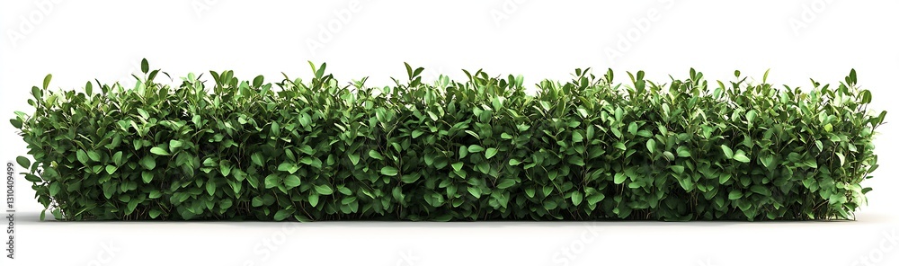 Fototapeta premium Lush green hedge foliage providing a natural and serene outdoor environment : Generative AI