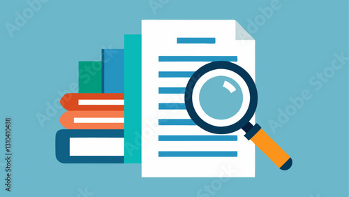 Magnifying Glass on Documents A magnifying glass hovering over a stack of financial documents highlighting the detailed examination process of a financial audit.