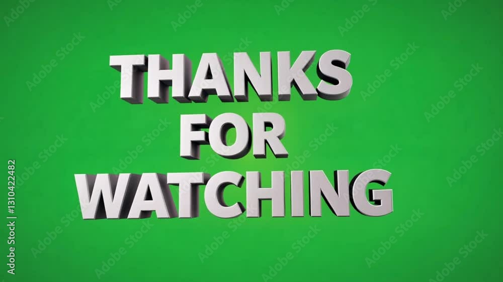 Thank you for watching text word silver animation loop with glitch text effect. 4K 3D seamless looping Thank you for watching effect element for Cinema trailer, Sales Marketing title banner. Thank you for watching text word silver animation loop with glitch text effect. 4K 3D seamless looping Thank you for watching effect element for Cinema trailer, Sales Marketing title banner.