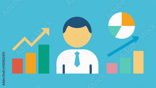 Investment Opportunities A graph depicting a rising investment portfolio next to a person with good credit while another person with bad credit looks at stagnant investments on a
