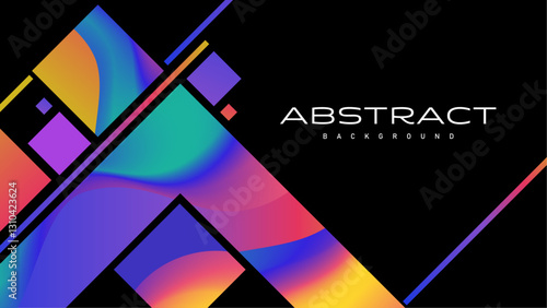 Modern Abstract Template Design. Promotional Banner. Beautiful Graphic Design. Dynamic Flyer Design Template. Minimal Marketing Style Post. Creative Concept Look. New Trend Illustration. 