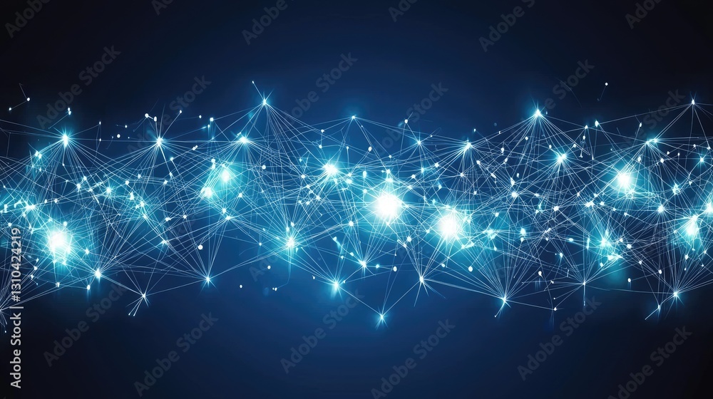 Fototapeta premium Abstract network connection graphic