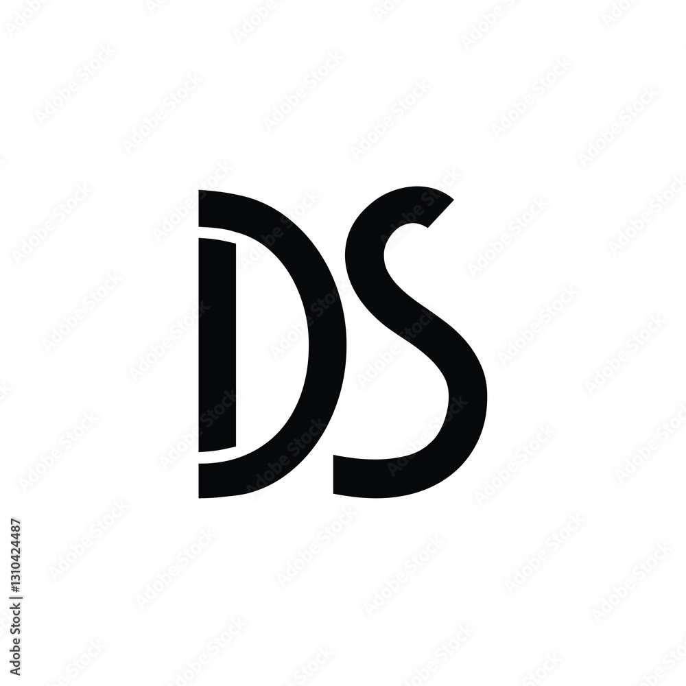 DS monogram logo design letter text name symbol monochrome logotype alphabet character simple logo DS monogram logo design letter text name symbol monochrome logotype alphabet character simple logo