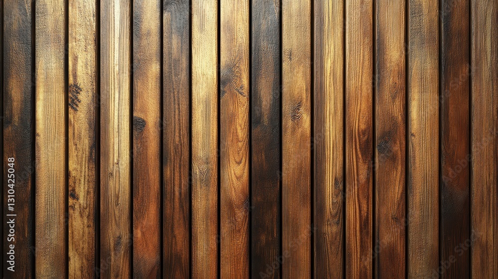 Obraz premium Wooden wall panels, close-up texture