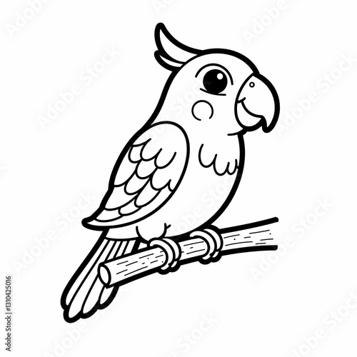 Parrot Coloring Page