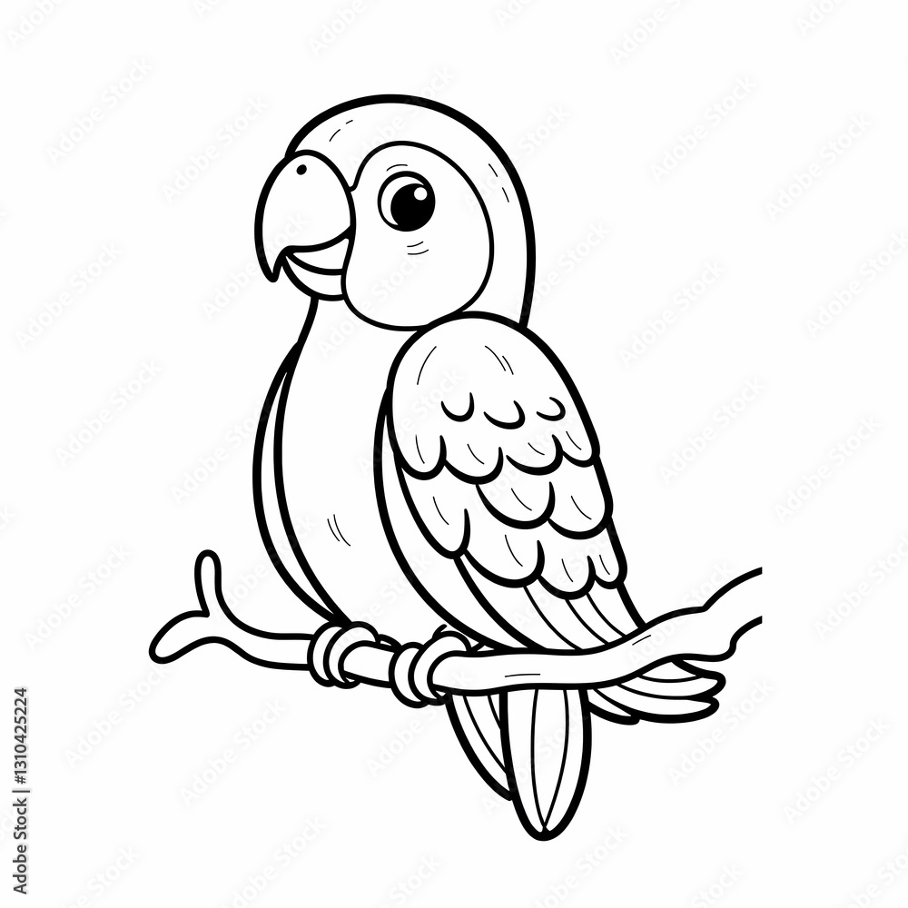 Parrot Coloring Page Parrot Coloring Page