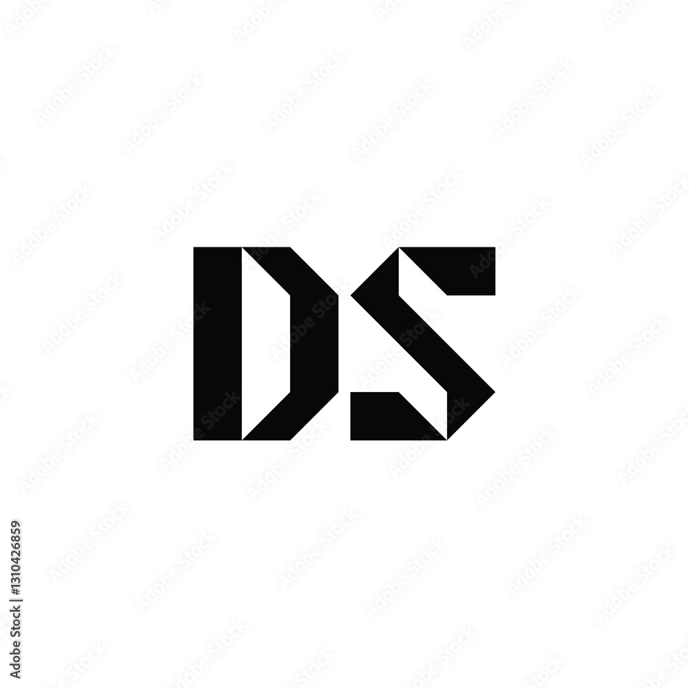 DS monogram logo design letter text name symbol monochrome logotype alphabet character simple logo DS monogram logo design letter text name symbol monochrome logotype alphabet character simple logo