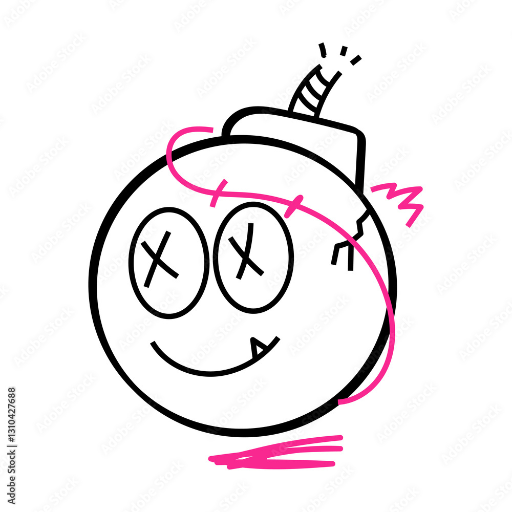 Obraz premium Vector Doodle Illustrations in various abstract shapes