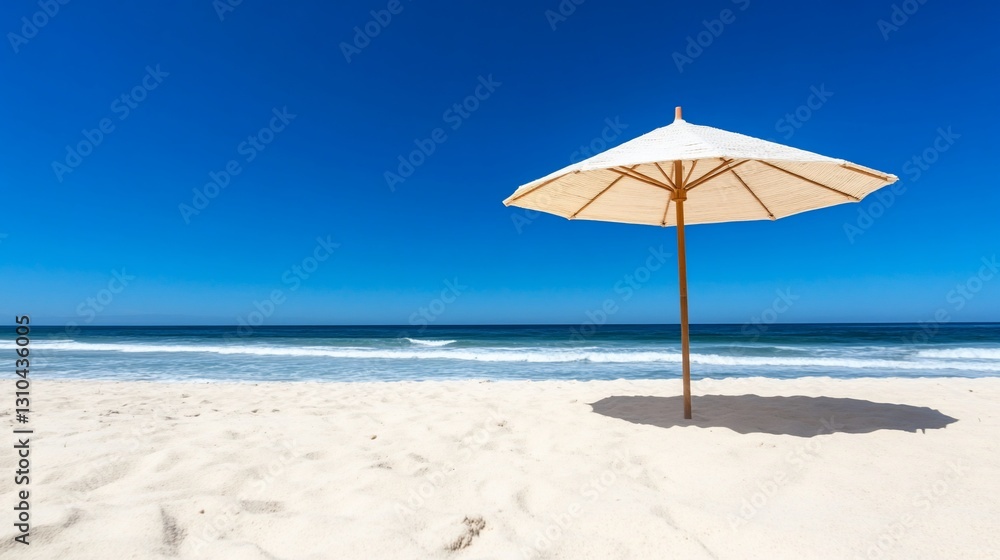 Beach Umbrella Summer Vacation Ocean Serenity Travel Tropical Paradise Beach Umbrella Summer Vacation Ocean Serenity Travel Tropical Paradise
