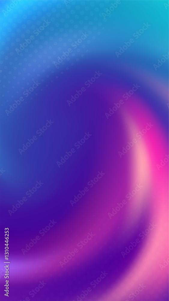 Fototapeta premium Vertical abstract background with flowing neon texture.