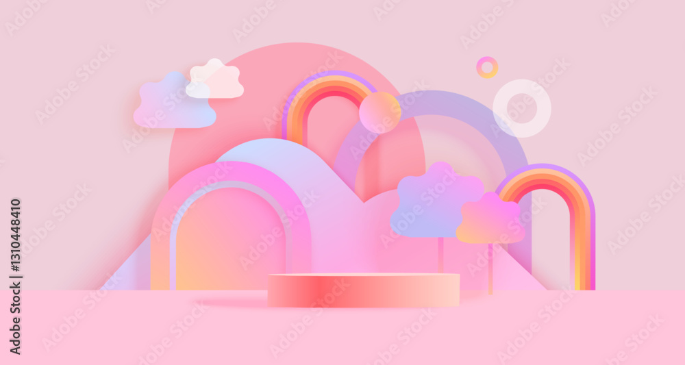 Trendy modern bright background with shapes. Horizontal template for presentations with gradients. Trendy modern bright background with shapes. Horizontal template for presentations with gradients.