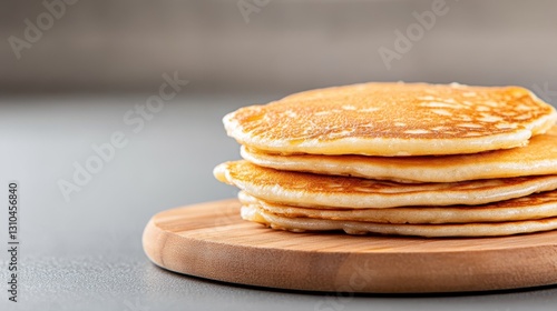 Wallpaper Mural Savor the deliciousness of homemade blini on a rustic wooden plate Torontodigital.ca