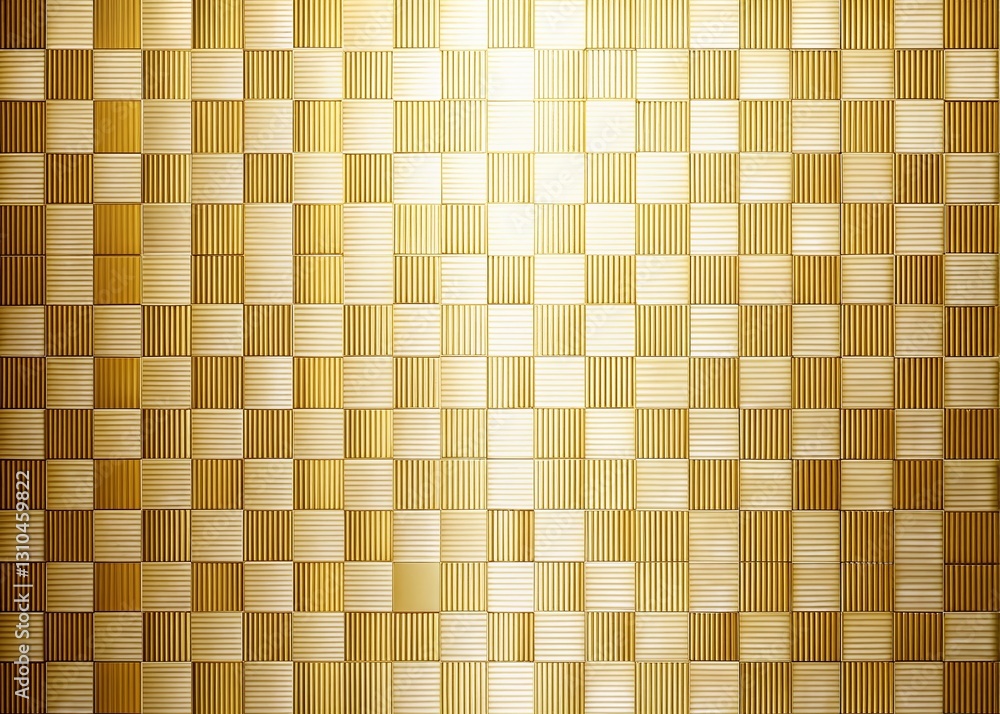 Elegant Gold and White Checkered Wallpaper Background - Luxury Texture Elegant Gold and White Checkered Wallpaper Background - Luxury Texture