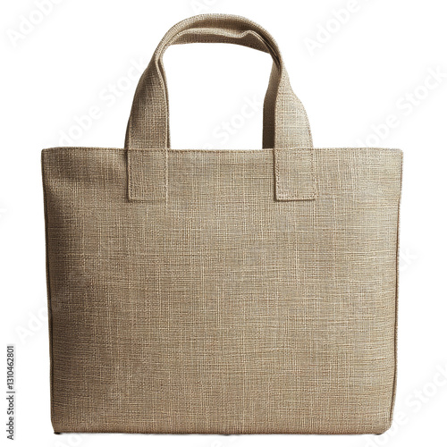 Simple brown tote bag suitable for shopping or everyday use in various settings