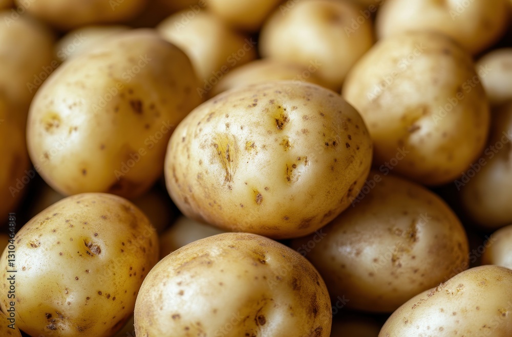 Freshly Harvested Potatoes with Natural Skin Texture in a Close-Up View Showcasing Healthy and Organic Produce Ideal for Culinary Uses and Recipes Freshly Harvested Potatoes with Natural Skin Texture in a Close-Up View Showcasing Healthy and Organic Produce Ideal for Culinary Uses and Recipes