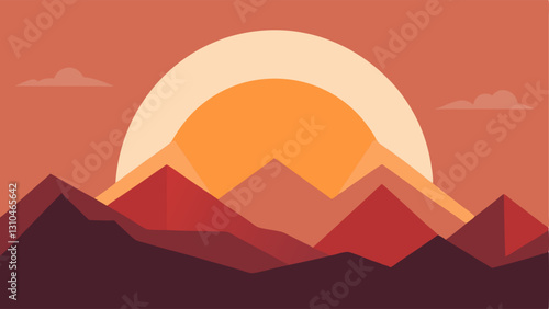 Sunrise Over Mountains A serene landscape with a rising sun over mountains conveying a sense of hope and new beginnings after forgiveness.