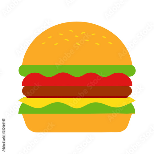 hamburger  isolated on transparent background, PNG File
