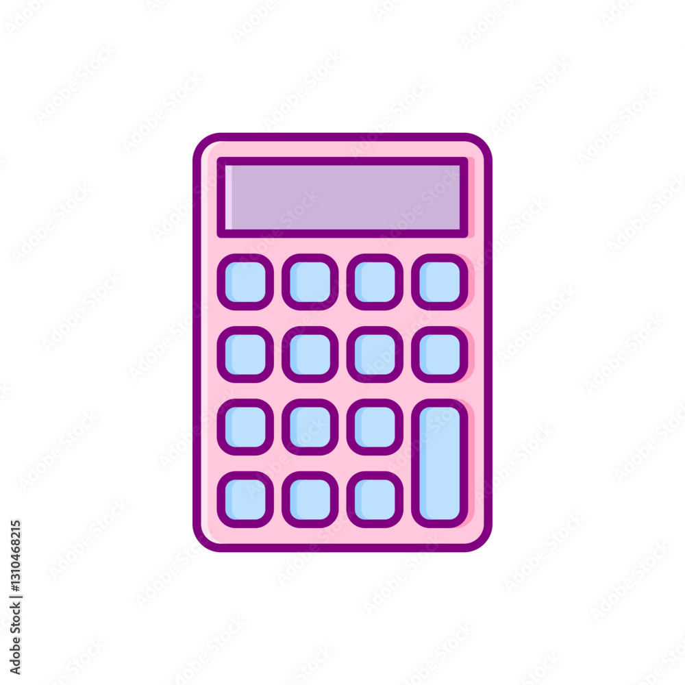flat design calculator vector icon flat design calculator vector icon