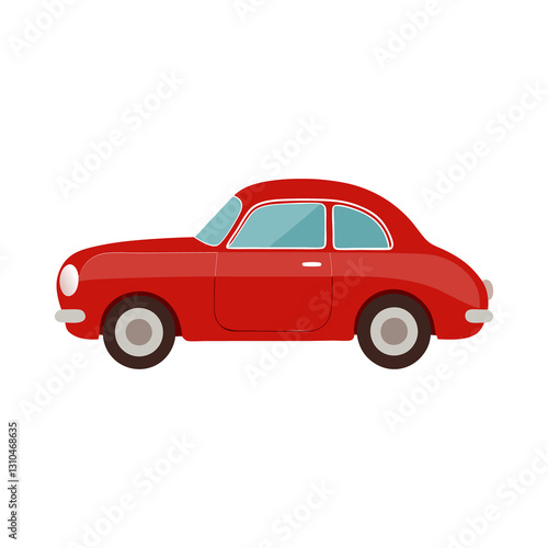 red car isolated on transparent background