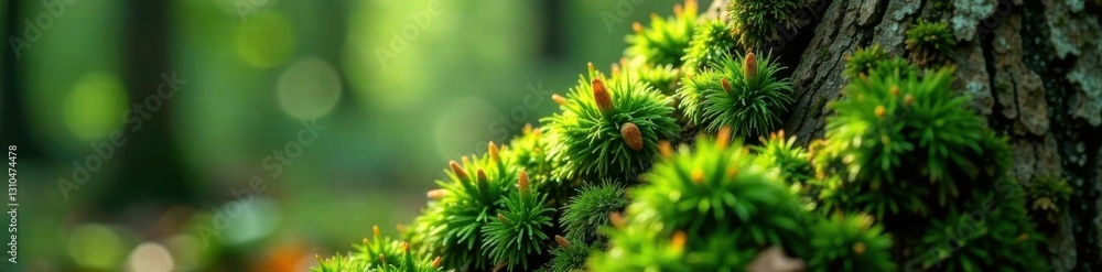 Moss growing on tree bark, nature, tree bark, outdoor Moss growing on tree bark, nature, tree bark, outdoor