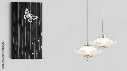 chandelier on a white background