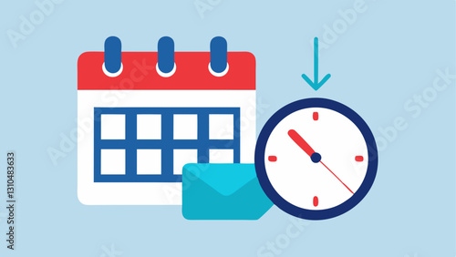 LockUp Period A visual of a clock representing a LockUp Period where insiders are restrained from selling shares immediately after the IPO with a calendar marking the end date.