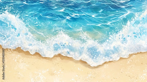 Fototapeta Naklejka Na Ścianę i Meble -  sea wave on the beach