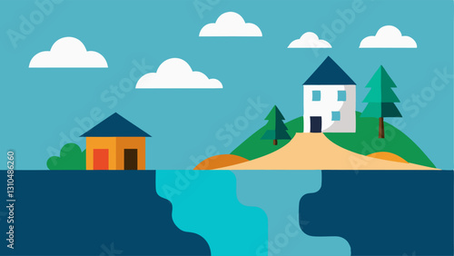 These descriptions can be used as a guide for creating s that effectively depict the consequences of rising sea levels and coastal erosion in an engaging and