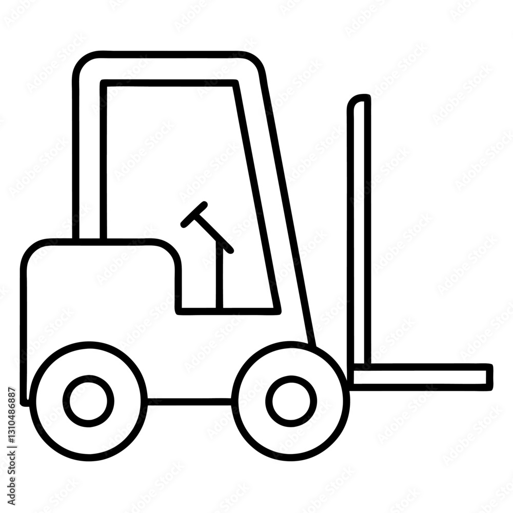 Forklift Simple Outline Construction White Background Vector Illustration, Cartoons, Clipart, Line Art Design, Simple forklift vector illustration for construction, white background, cartoon & line ar Forklift Simple Outline Construction White Background Vector Illustration, Cartoons, Clipart, Line Art Design, Simple forklift vector illustration for construction, white background, cartoon & line ar