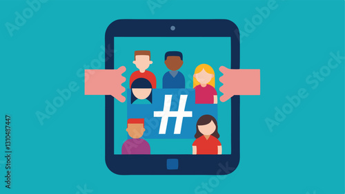 Social Media Interaction A smartphone screen displaying a popular reality TV show hashtag with people engaging in lively discussions and comments the social media buzz
