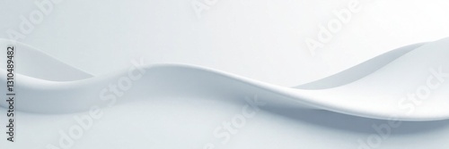 Smooth modern wave texture background, abstract light gray and white line curve , space, wave, background