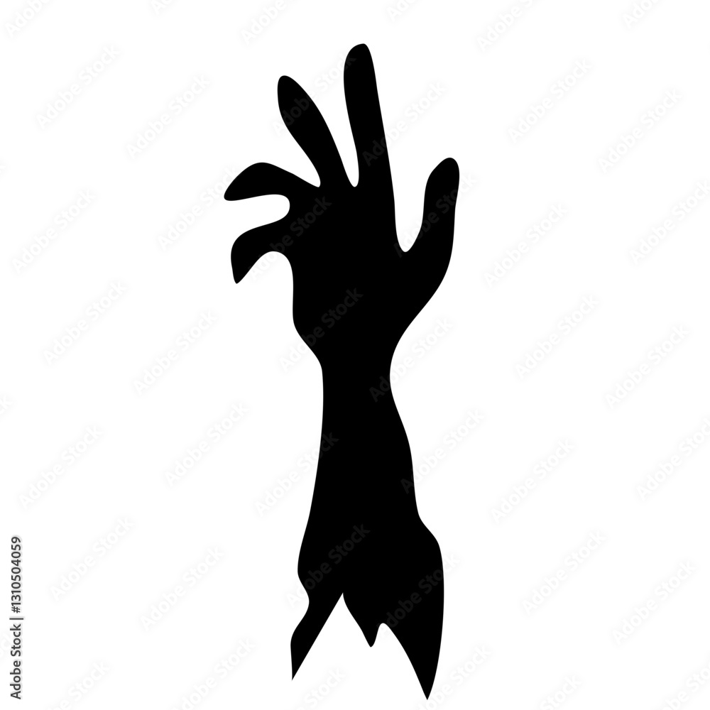 Fototapeta premium silhouette monster hands 