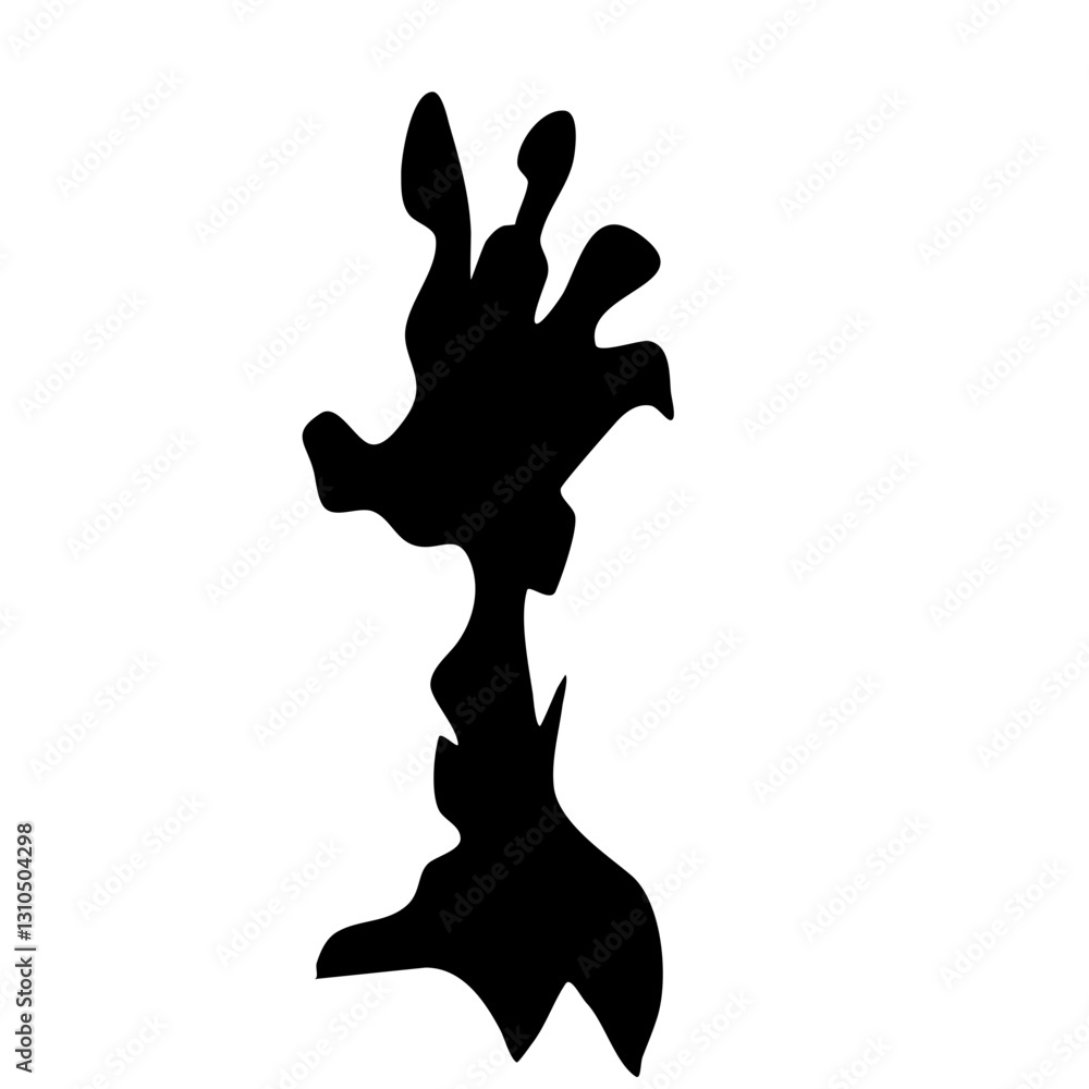 Fototapeta premium silhouette monster hands 