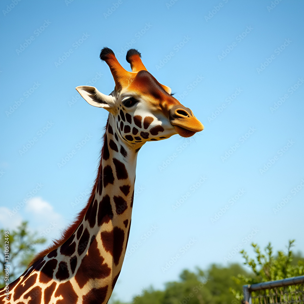 Obraz premium testa di Giraffa