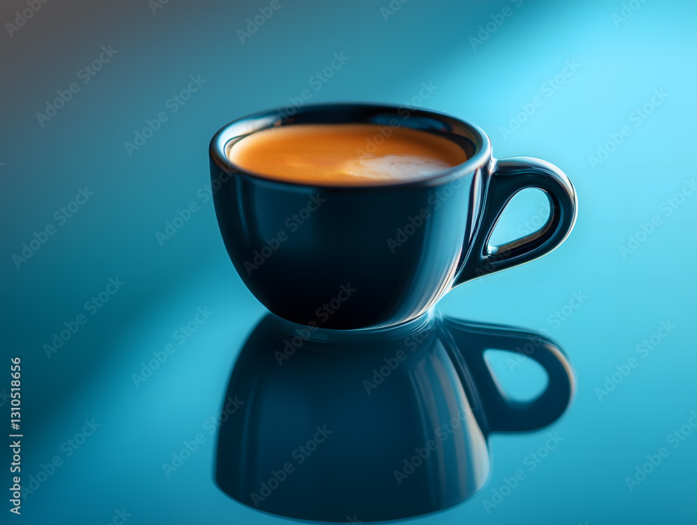 Serene Morning with a Fresh Cup of Coffee in Tranquil Ambiance Serene Morning with a Fresh Cup of Coffee in Tranquil Ambiance