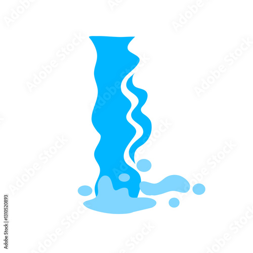 Waterfall animation vector
