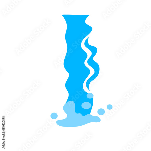 Waterfall animation vector
