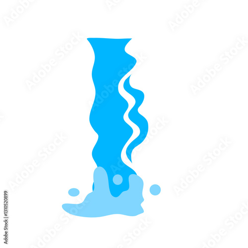 Waterfall animation vector
