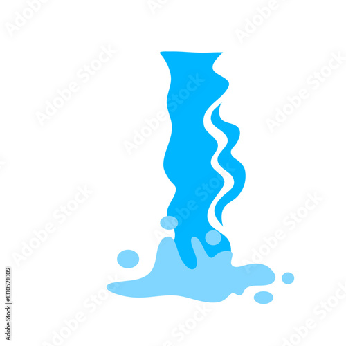 Waterfall animation vector
