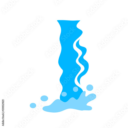 Waterfall animation vector
