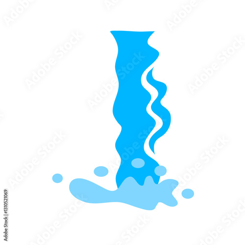 Waterfall animation vector
