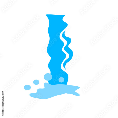 Waterfall animation vector
