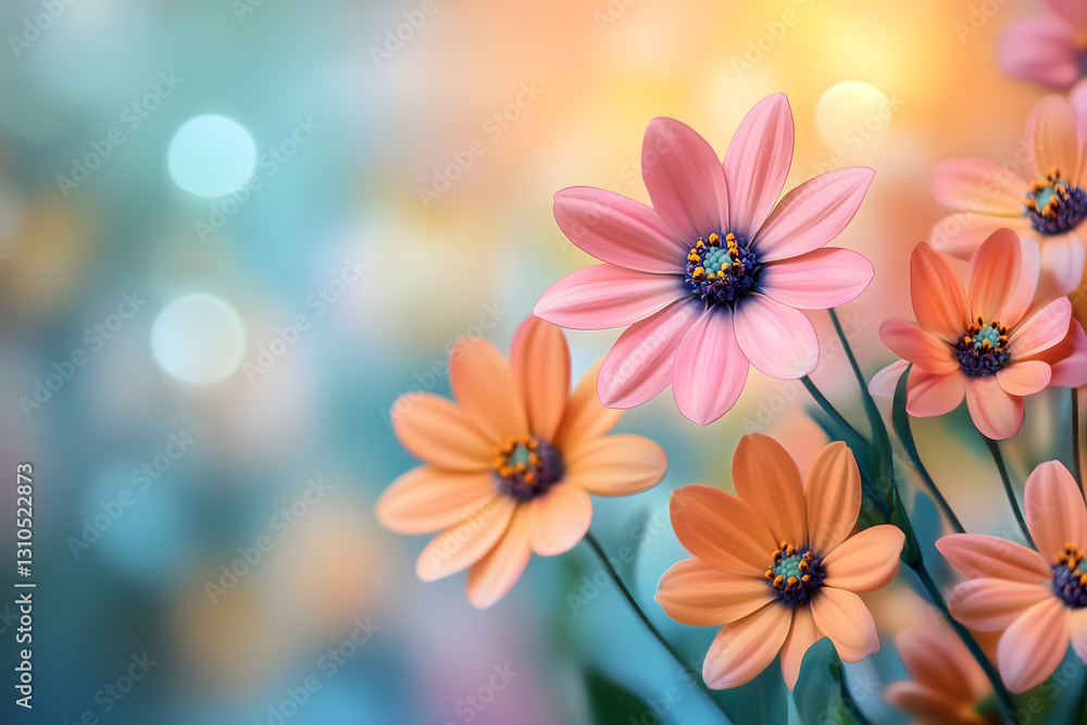 Fototapeta premium The Ethereal Beauty of Spring Blossoms in Twilight Glow
