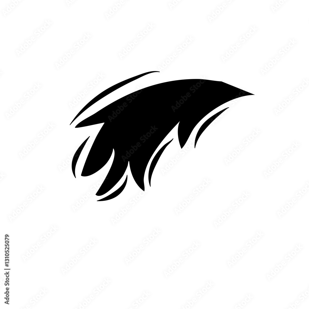 Fototapeta premium Horse tail icon Vector 