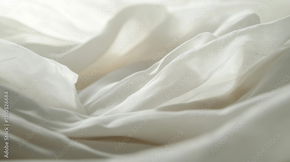 Close Up of White Fabric with Subtle Shimmering Texture Close Up of White Fabric with Subtle Shimmering Texture