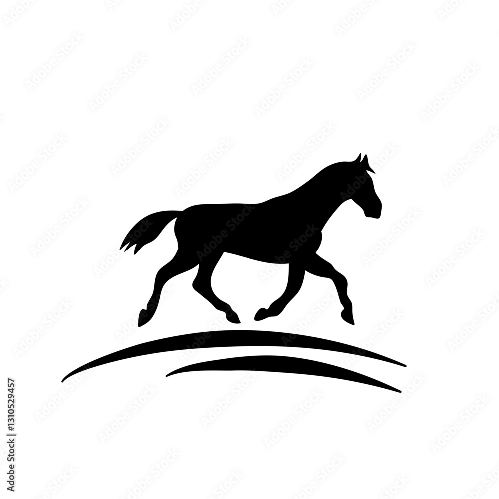 Obraz premium Horse collection vector silhouette 